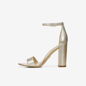 NEW in Box Sam Edelman Sandal Heel Gold Yaro Women's 8.5 MSRP $130